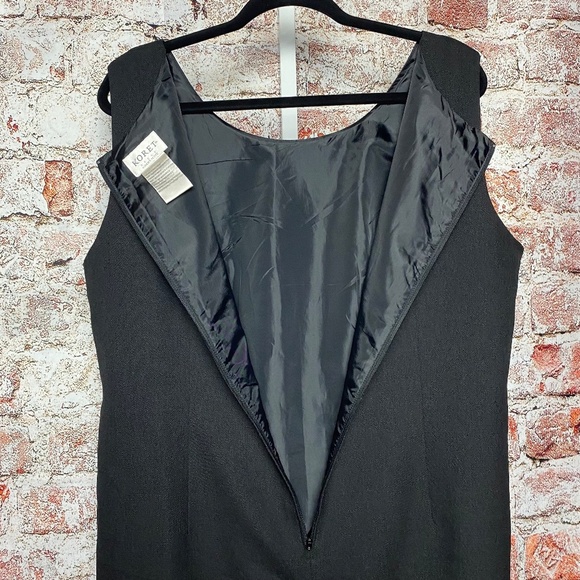 Koret Women’s Plus 22WP Black Sleeveless Sheath Dress Lined Classic Workwear - Picture 4 of 5